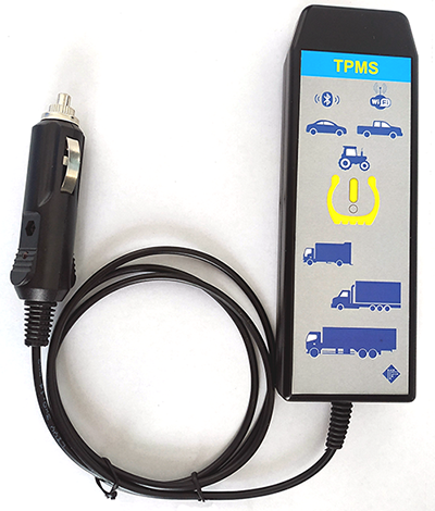 Monitoring of pressure and temperature of truck's tires